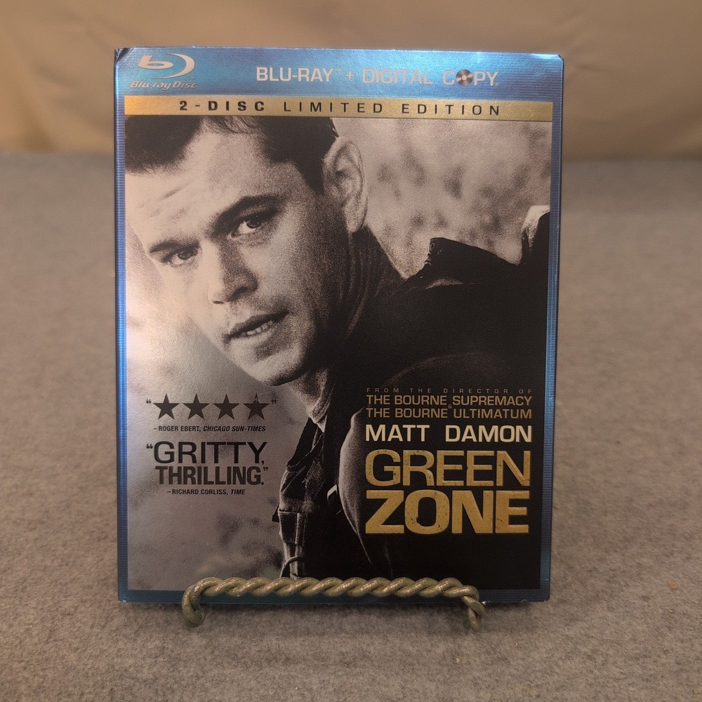 Green Zone Blu-ray Matt Damon 2-Disc Limited Edition Slipcover Action Movie - Picture 1 of 2